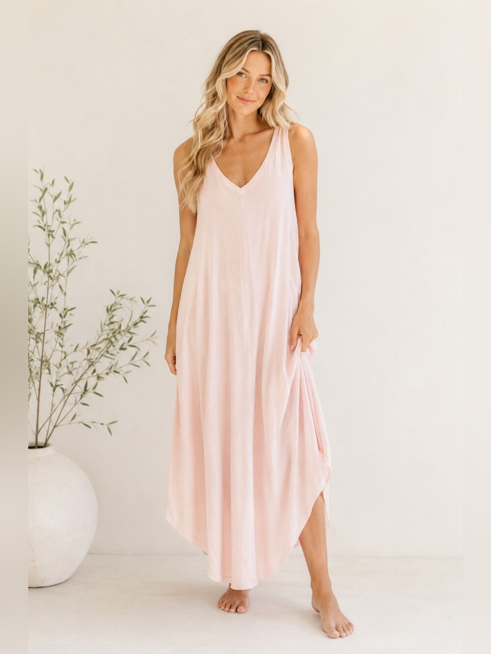 GAP Reverie Cotton Slub Midi Dress - Medium